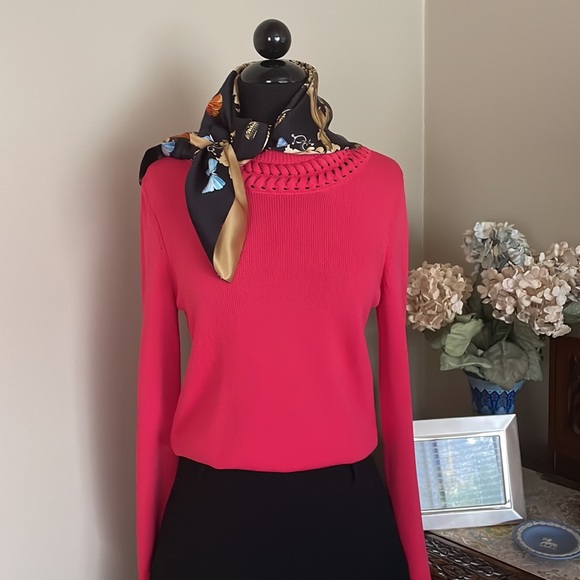 Emporio Armani Pink Knit Top Size IT40 US Small - Picture 6 of 16